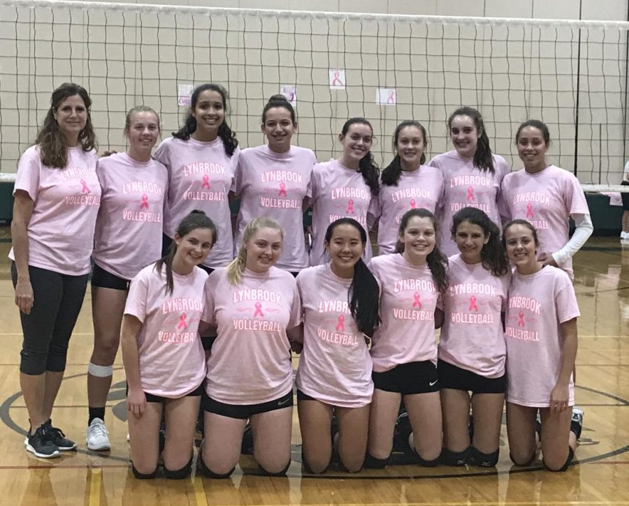 Girls Volleyball Wins Dig Pink Game