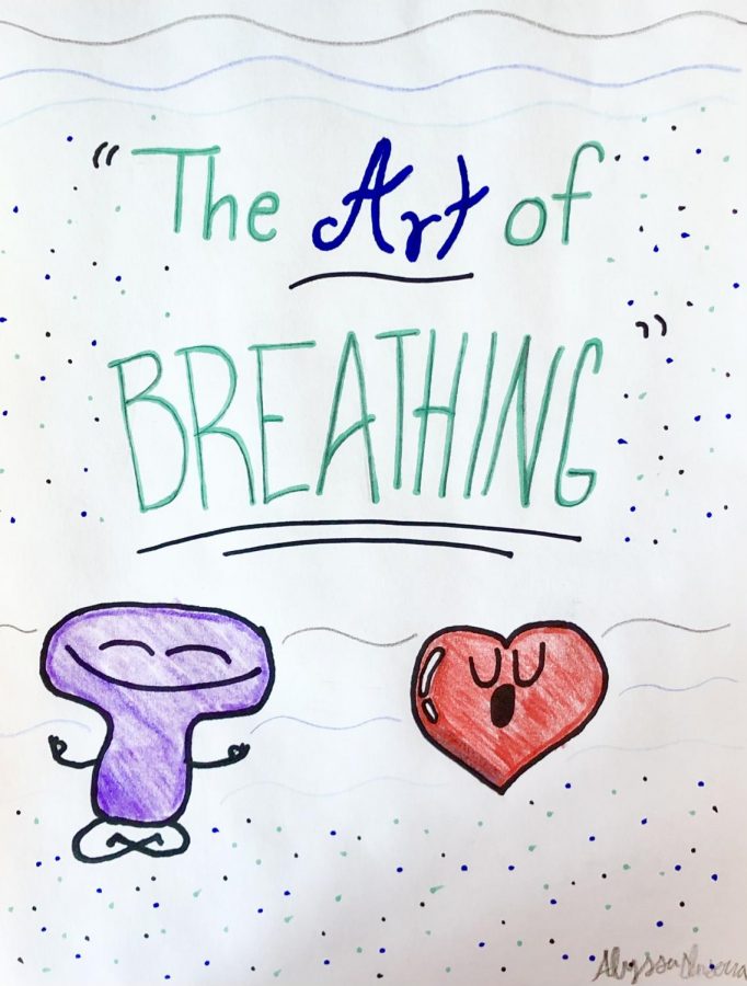 An illustration representing a closer look at the art of breathing.