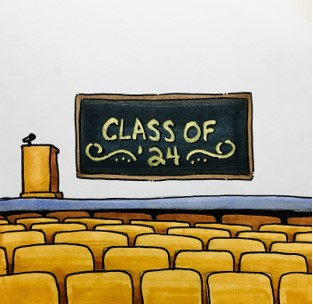Class of 24 - illustration courtesy of Zoe Zou