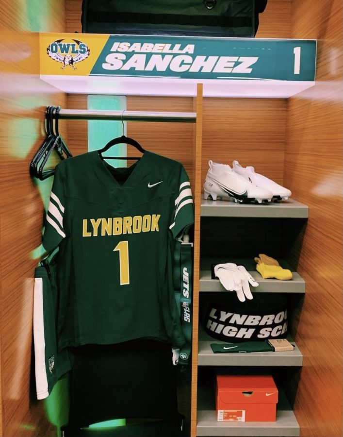 Izzy Sanchez Represents Lynbrook in Flag Football