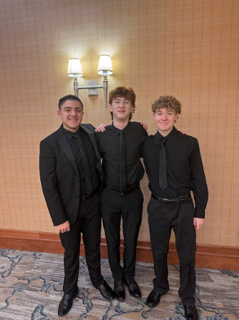 (L-R) Buxton, Ceglie, and Mylan ready to perform!