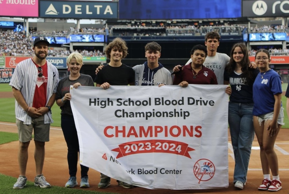 KC raised the most blood for a medium-sized school- 304 pints. Photo Courtesy of Benedict Tieniber