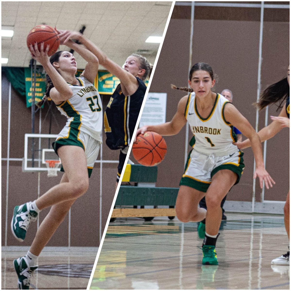 Dwyer and Mazzei (L-R) make Newsday's Top 100 Girls' Basketball players.