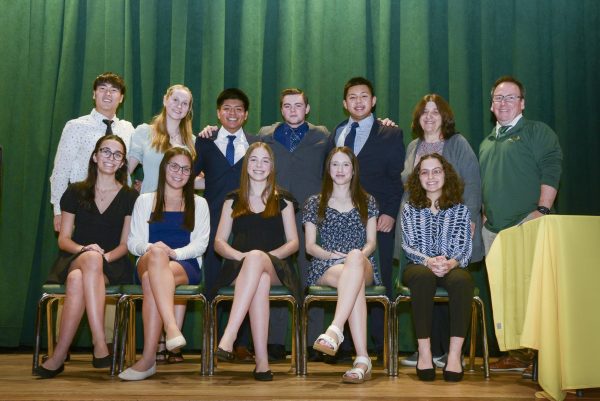 Math and Science National Honor Society Boards. Photo courtesy of Maureen Bertolini