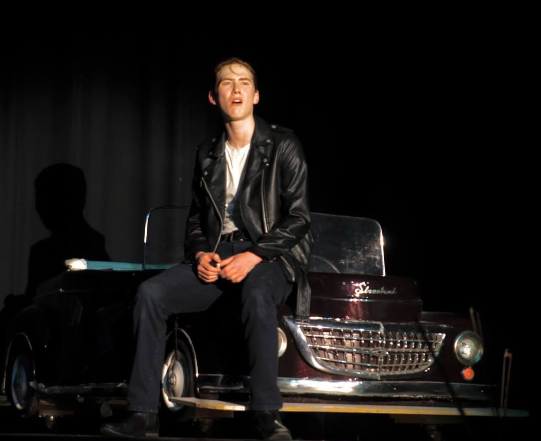 Ceglie performing ‘Sandy’ in LHS’s 
production of “Grease”
Photo courtesy of Jack Ceglie