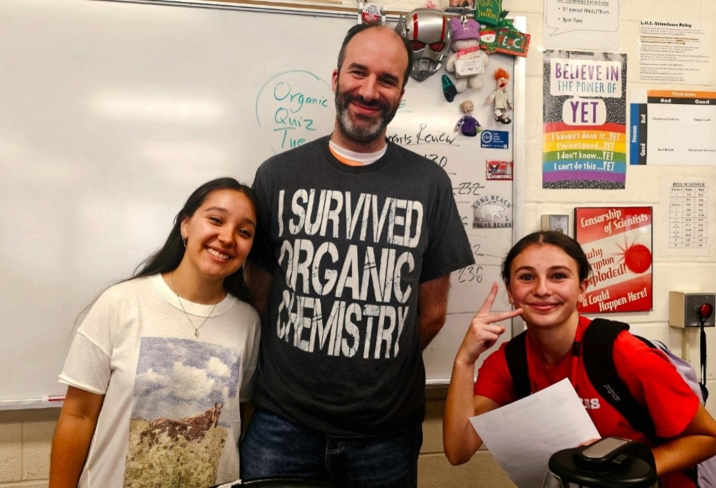 Pictured are Delgado (left), Costanzo (right), and Tranchina (middle). This photo was taken after the end of the first meeting. Delgado and Constanzo were both satisfied with the number of people who came and that there were students who took interest in this club. Expected to have more than ten people at the club to be accepted, more than 20 arrived, with a handful who wanted to take on positions of the club. 